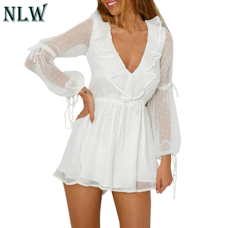 NLW 2019 Boho Повседневное пляжные вечерние комбинезон Для женщин элегантное платье с