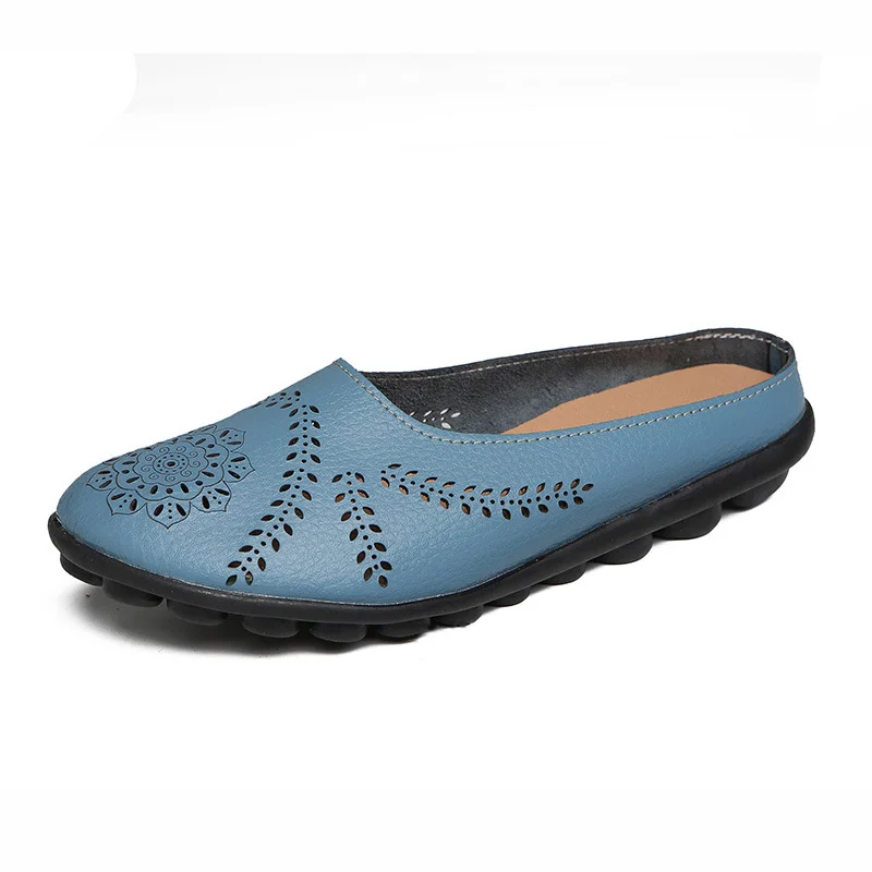 Light blue Женская обувь на плоской подошве; коллекция года; Летние лоферы; женская обувь из натуральной кожи; женские мокасины; мягкие кожаные тапочки; обувь на плоской подошве; женские оксфорды - Цвет: Light blue
