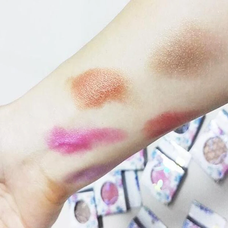 Хит 1 шт. фиолетовые розовые Профессиональные Тени для макияжа палитра жемчуг