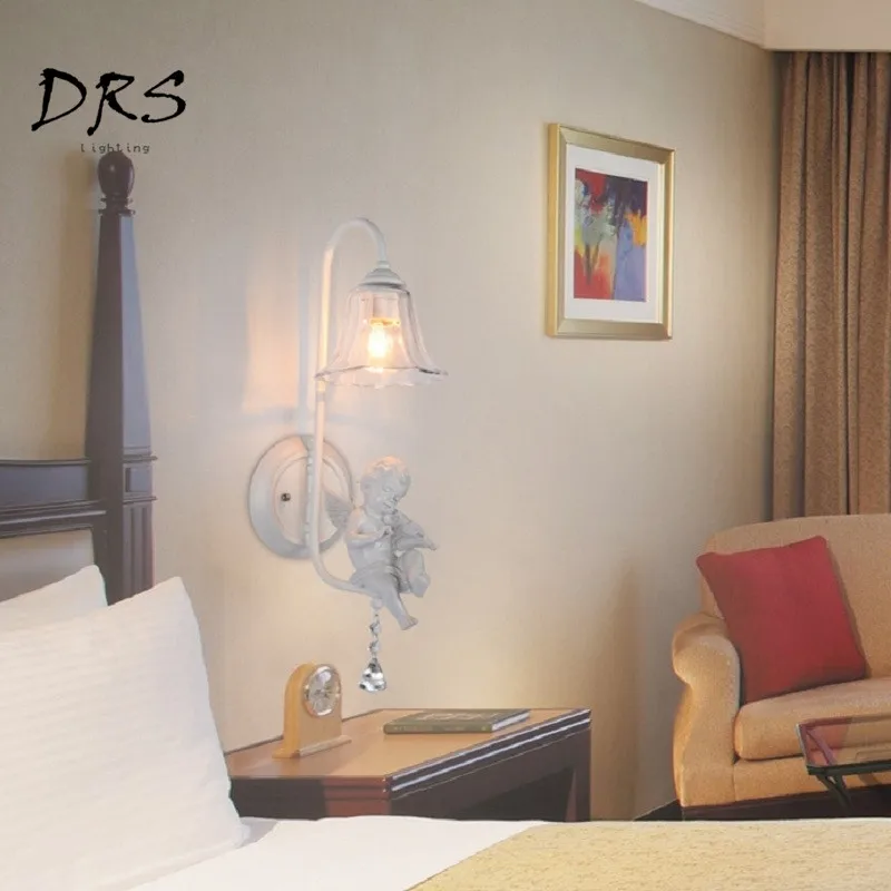 Креативная Хрустальная настенная лампа Красивая Спальня прикроватная