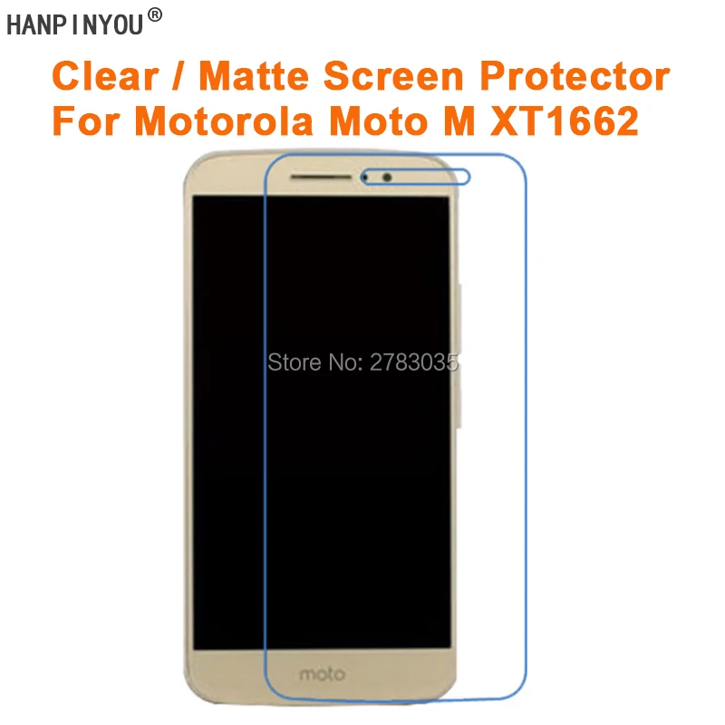 Для Motorola Moto M XT1662 XT1663 5 &quotHD Прозрачная/Антибликовая матовая защитная пленка для