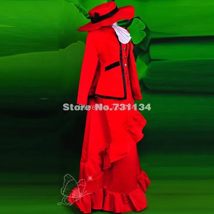 Black Butler Madam Red Angelina Dalles Cosplay Costume |