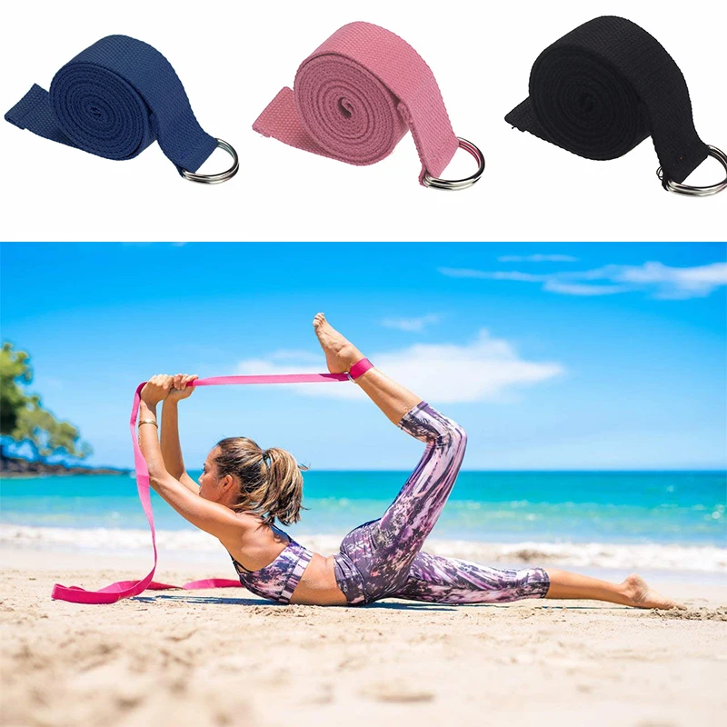 Эластичный ремешок для йоги d образное кольцо с пряжкой ремни тренажерного зала