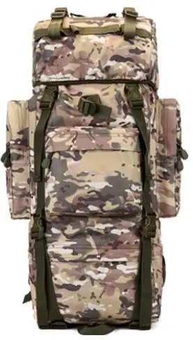 CP camouflage Военный тактический рюкзак, 70Л, большая вместительность, походные сумки, уличная спортивная сумка, мужской походный рюкзак, рюкзак для путешествий - Цвет: CP camouflage