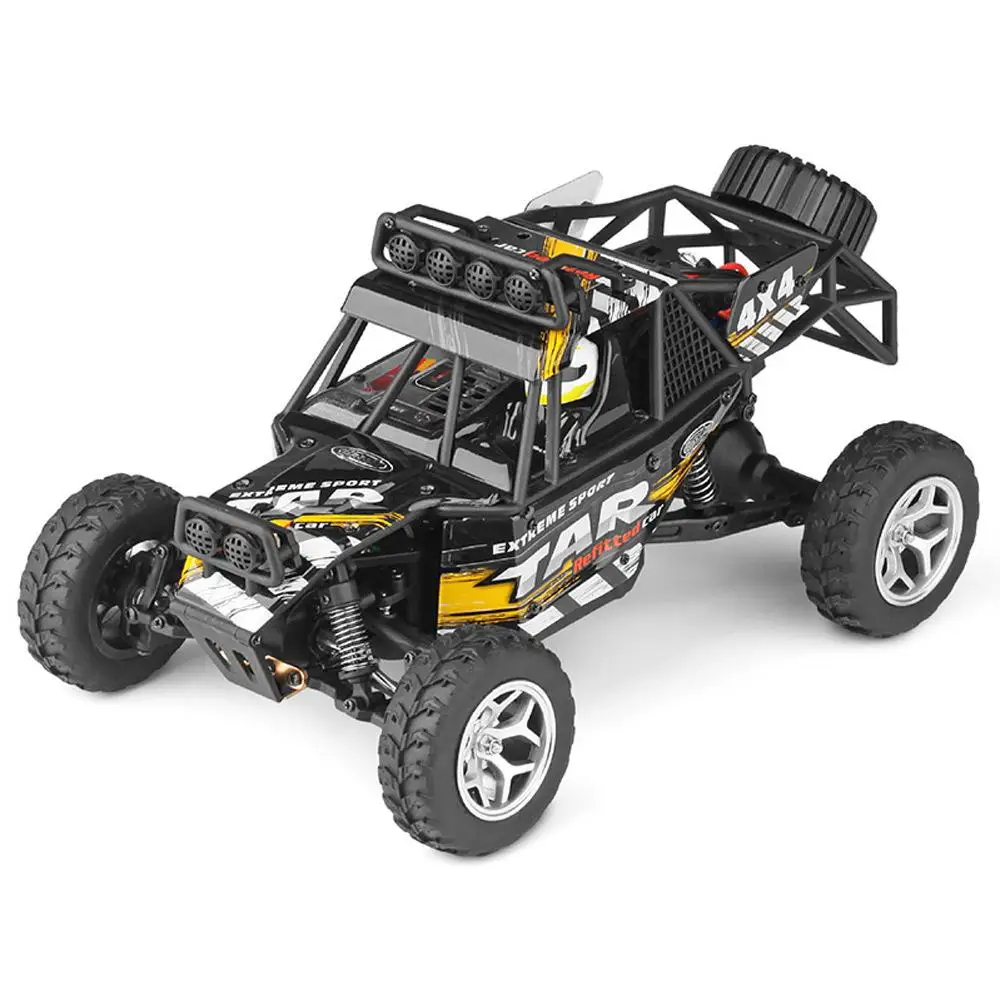 LeadingStar 1:18 четырехколесный привод RC Внедорожник для пустыни быстрая скорость дистанционного управления автомобиль игрушка - Цвет: black