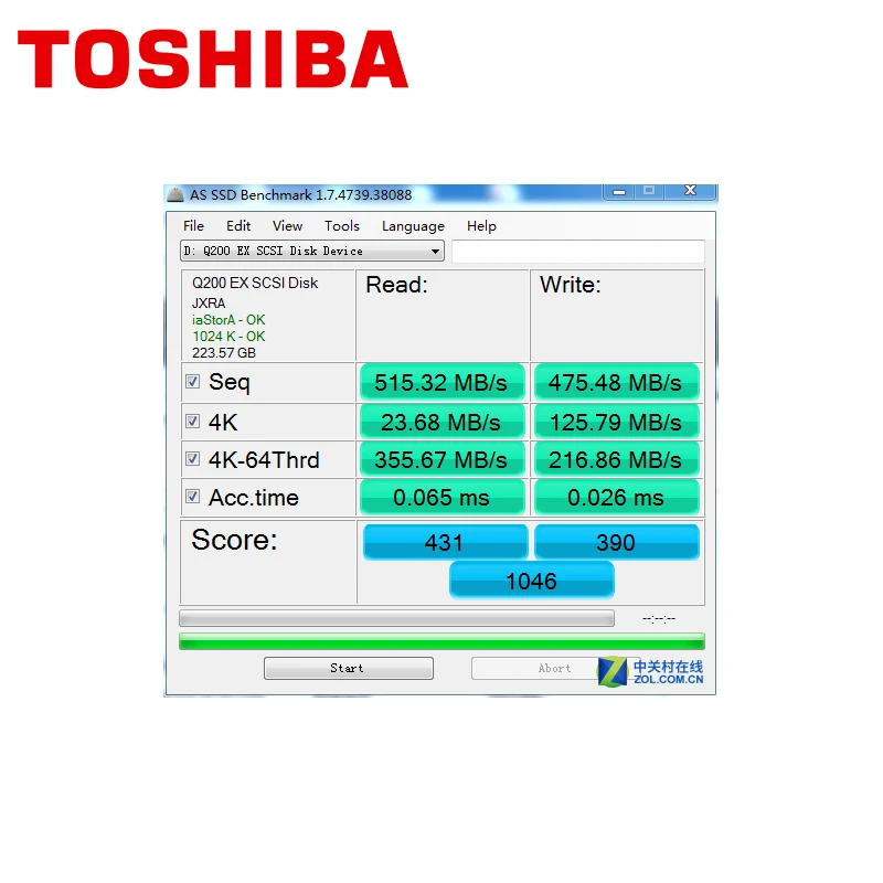 TOSHIBA Q200 EX 240G MLC SSD твердотельный жесткий диск 240 ГБ 2," SATA 3 19 нм внутренний высокоскоростной кэш для портативных ПК