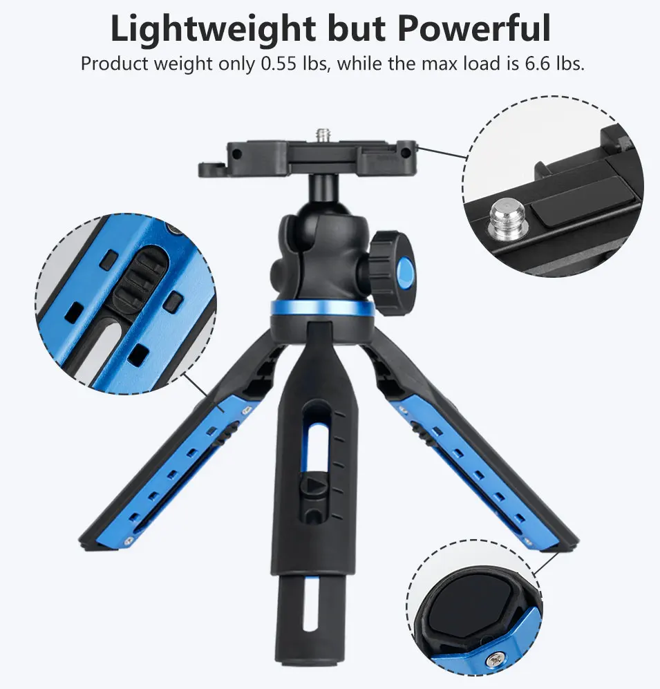 Ulanzi TT20 Выдвижной мини-штатив для DSLR камеры 2 в 1 держатель для телефона Штатив для iPhone Xs Max X samsung S8 S9 S7 Canon Nikon