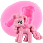 Единорог силиконовая форма 3D помадка полимерные глиняные формы ребенок день рождения инструменты для украшения торта для вечеринки кекс Выпечка Шоколад Конфеты Форма