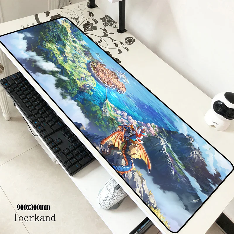 Monster hunter коврик для мыши 900x300x3 мм красивый игровой коврик для мыши большая клавиатура Коврик для мыши