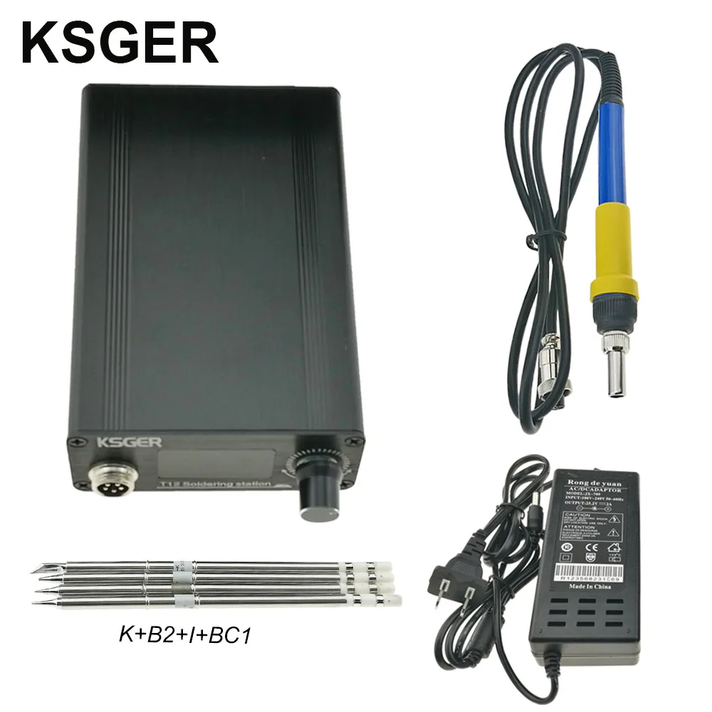 sets 2 KSGER T12 паяльник станция литиевая батарея STM32 V2.1S OLED T12 железные наконечники алюминиевый сплав FX9501 Ручка DIY Инструменты для пайки - Цвет: sets 2