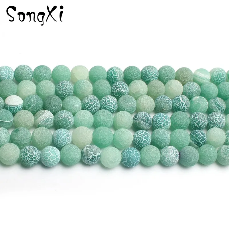Оптом Фрост Паук Паутина Зеленый Огненный Агаты круглые свободные бусины для