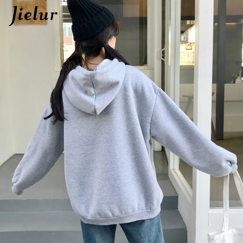 Jielur толстовки для Для женщин зимний Корейский полосатый галстук бабочка женский