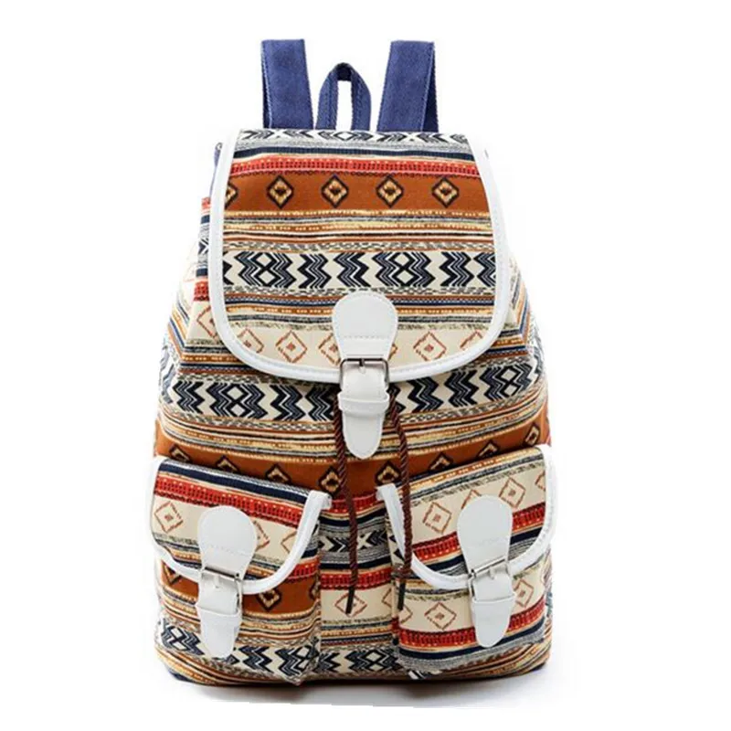 Богемский стиль для девочек рюкзаки подростков летний цветочный принт женский