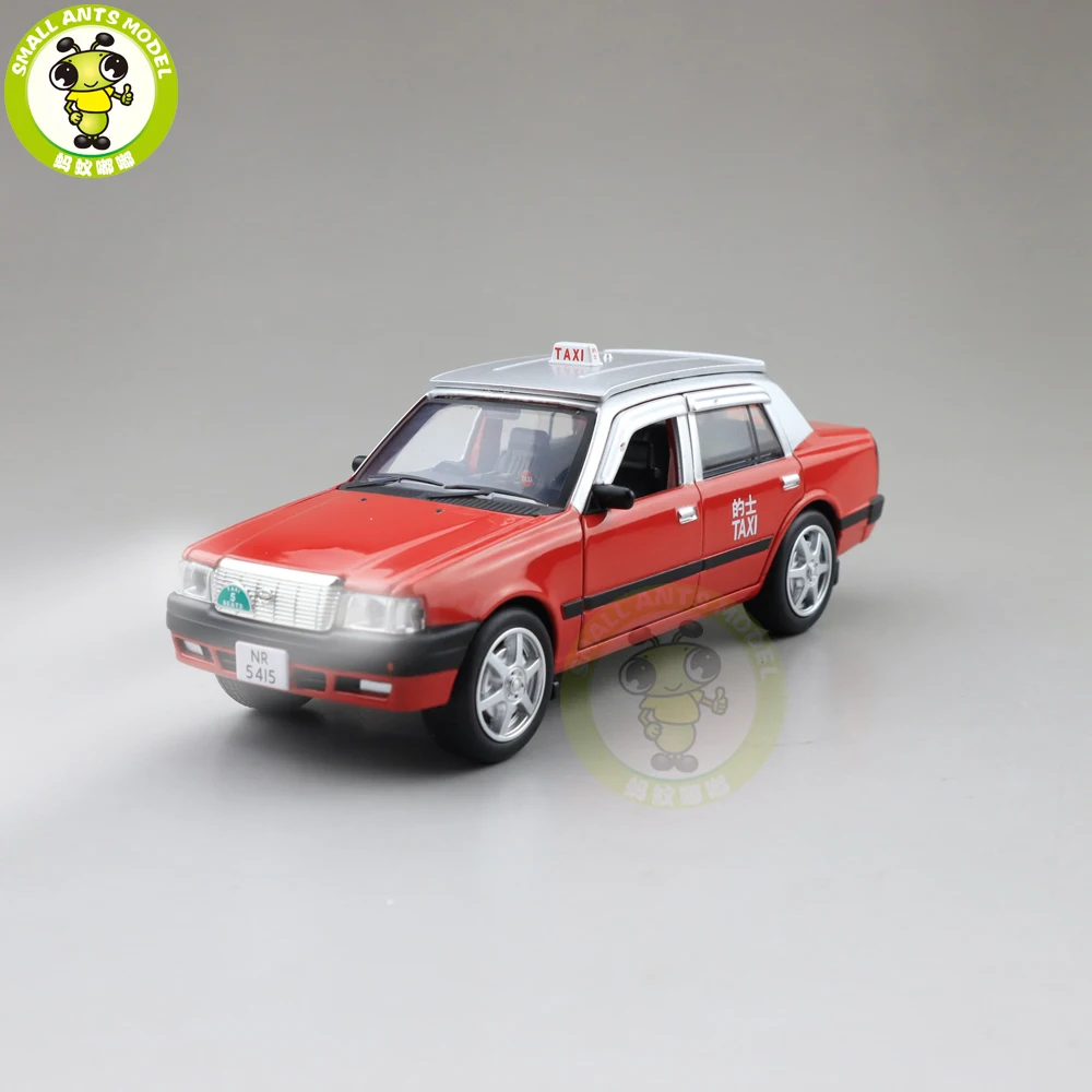 1/32 JACKIEKIM Crown HongKong Taxi литье под давлением модель автомобиля такси игрушки для детей