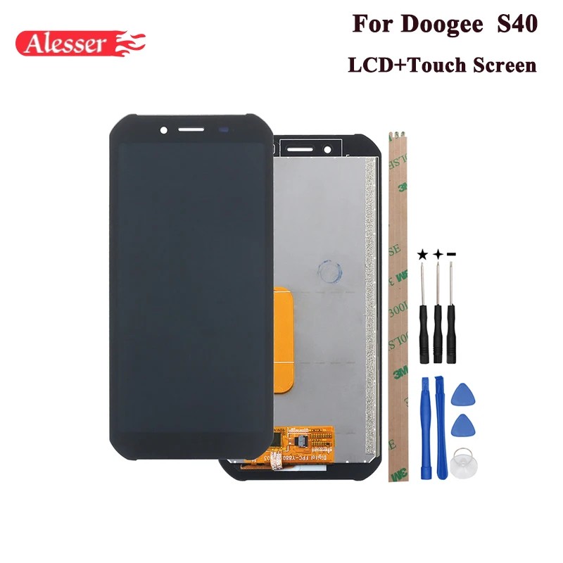 Alesser Для Doogee S40 ЖК-дисплей и сенсорный экран 5,5 ''запасные части для сборки с инструментами и клеем для телефона Doogee S40