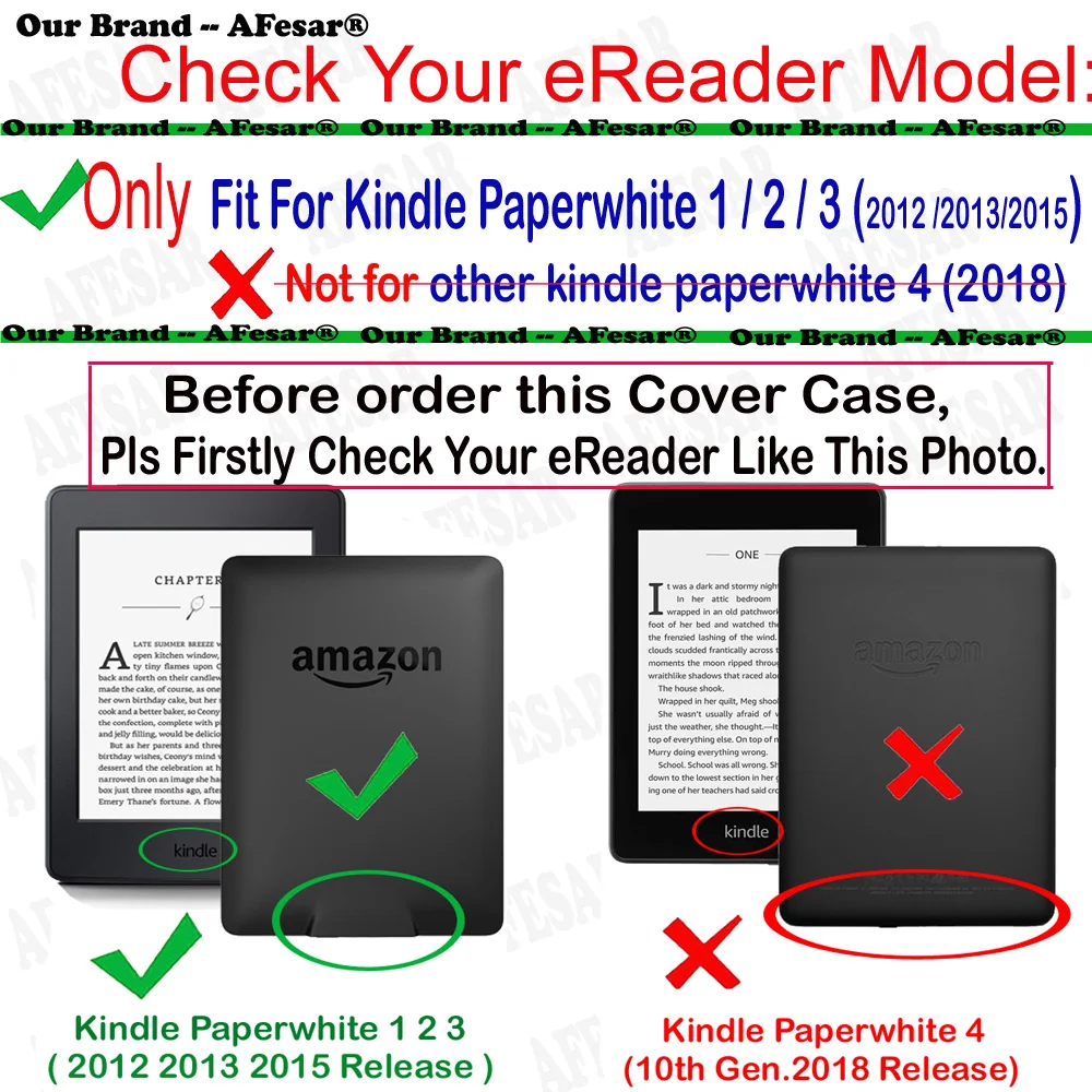 Чехол для Kindle Paperwhite DP75SDI кожаный умный винтажный книжка Paperwhite1 2 3 2015 2013 2012 чехол