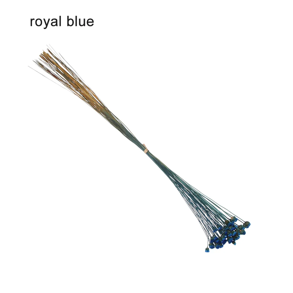 royal blue 50 шт. каваи счастливый цветок натуральный маленький сушеный цветок прессованный высушенный Цветы Мини Декоративные композиции фото декорации - Цвет: royal blue