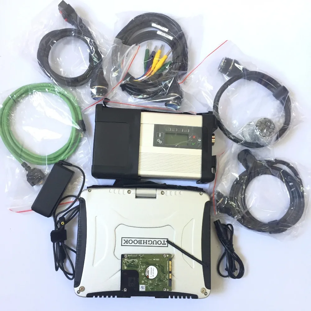 Диагностический инструмент MB Star C5 SD совместим с ноутбуком CF-19 дюйма I5CPU Toughbook