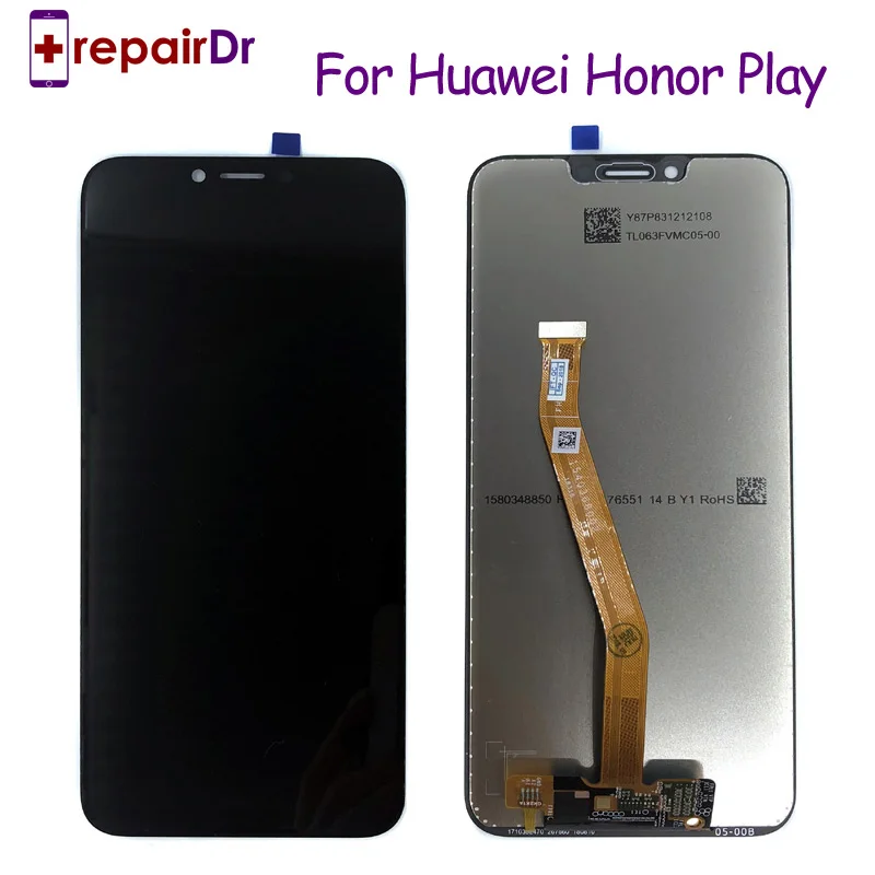 Black no frame 6," ips для huawei Honor Play COR-L29 ЖК-дисплей дигитайзер сенсорный экран в сборе с рамкой для huawei Honor Play lcd - Цвет: Black no frame