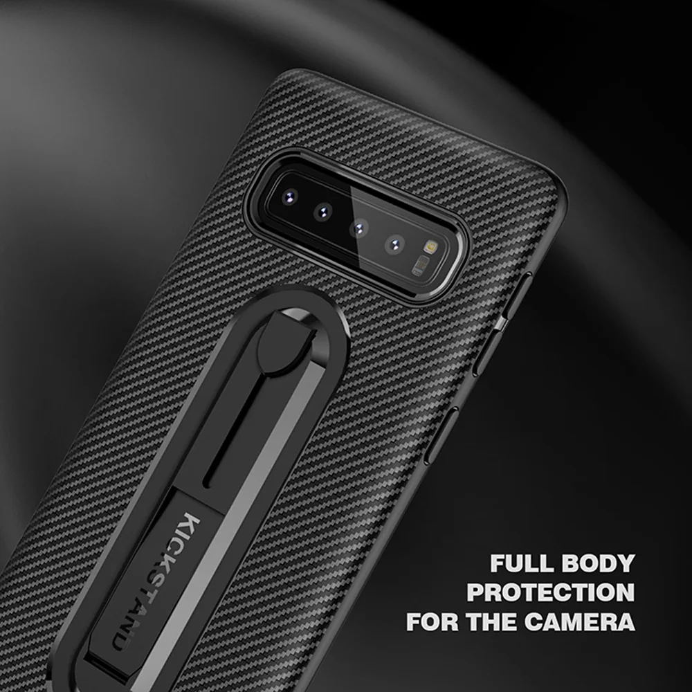 УГЛЕРОДНЫЙ волоконный кронштейн чехол для телефона samsung Galaxy S7 край S8 S9 S10 плюс