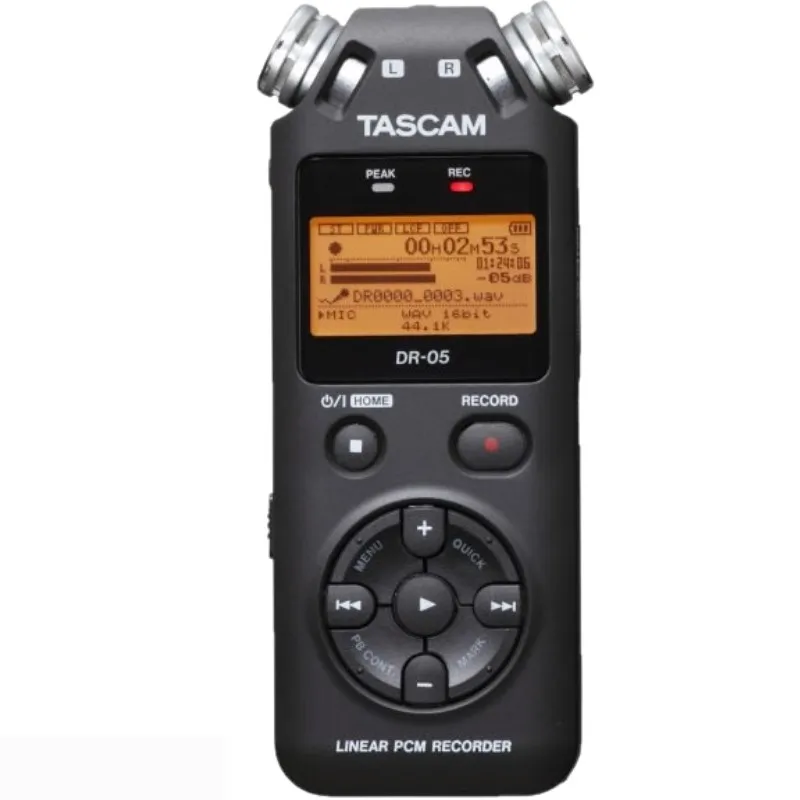 Tascam DR-05 DR-05C ручной профессиональный портативный цифровой диктофон MP3 записывающая ручка версия 2 с 8 Гб micro SD