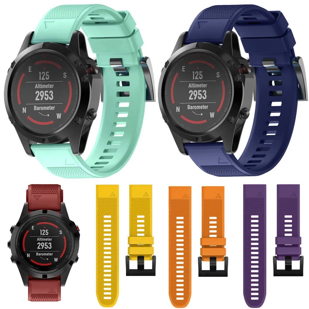 Замена Silicagel быстрая установка ремешок для Garmin Fenix 5 gps часы SmartWatch Watachband Спортивные товары аксессуары