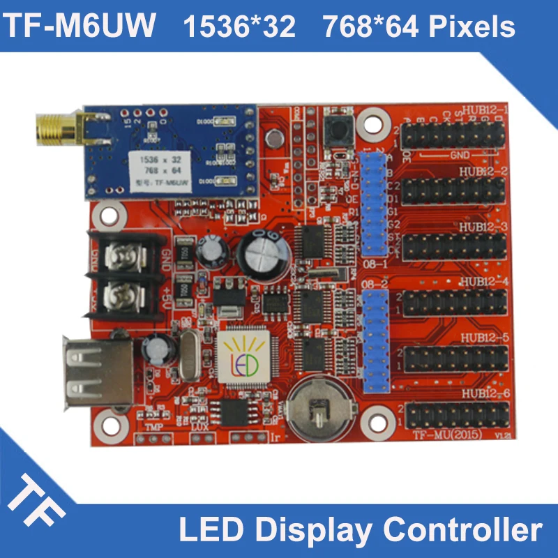 

TF-M6UW Longgreat TF WIFI USB port LED Display Control Card Single Dual Color