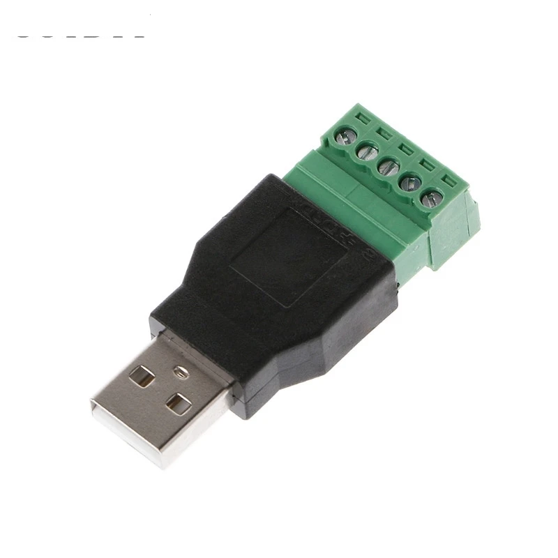1 шт. USB 2 0 тип А штекер/гнездо на 5-контактный винтовой разъем с защитой USB2.0 для