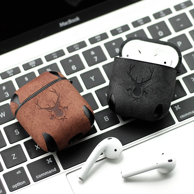 Роскошный кожаный чехол для наушников с Bluetooth для Apple, аксессуары для airpods, защитный чехол, чехол для зарядки, сумки, Раздельный дизайн, подарки