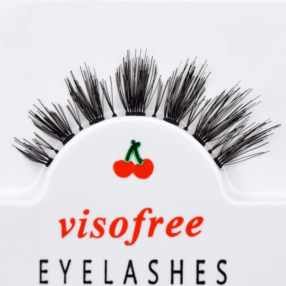 Ресницы Visofree модные мягкие чистые натуральные волосы Накладные ресницы клейкие