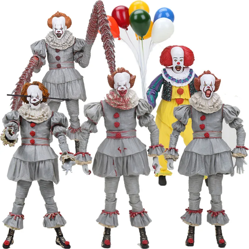 18 см NECA Stephen King's It пеннивайз Джокер клоун ПВХ экшн Фигурки игрушки куклы игрушка