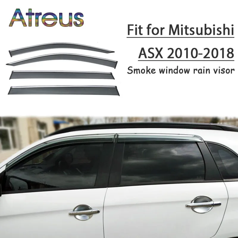 

Atreus 1 компл. ABS дождевой дым зеркальный козырек для Mitsubishi ASX 2010 2011 2012 2013 2015 2014 2016 2017