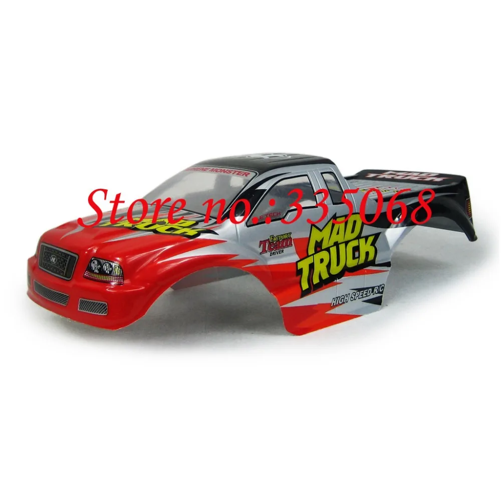 HENG LONG 3851 2 RC EP внедорожник Mad Truck 1/10 Запасные части № 10102 Красный Корпус кузова