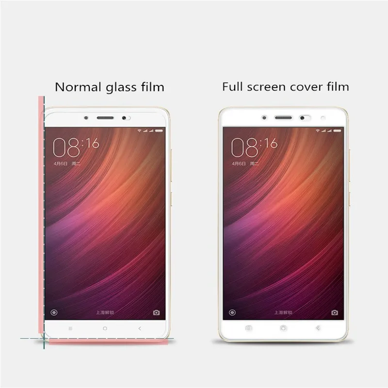 Закаленное стекло с полным покрытием для Xiaomi Redmi Note 4 4X защитная пленка экрана Max
