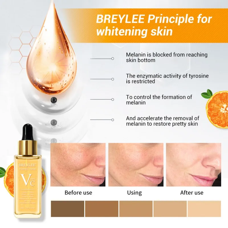 40 мл натуральный витамин с гиалуроновая отбеливающая сыворотка темные пятна