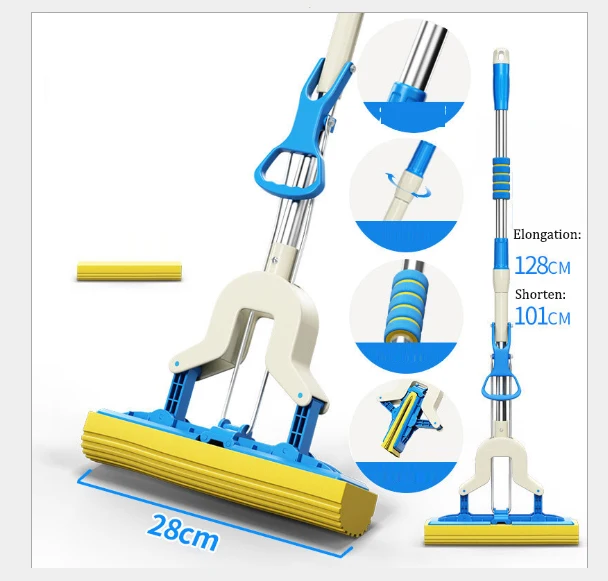 Швабра для мытья рук складная leachate туалет/гостиная/кухонная