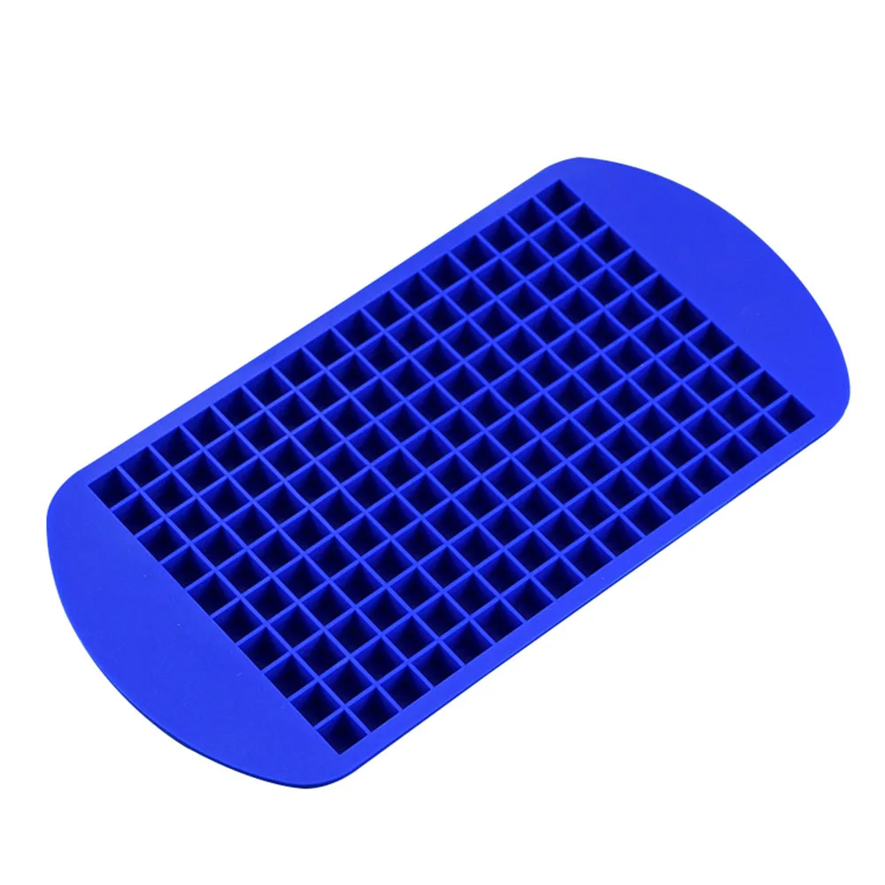 Blue 160 Мини Силиконовые лотки для льда, гибкие формы для приготовления льда для виски, контейнеры для хранения для кухни, бара, вечерние, для напитков - Цвет: Blue