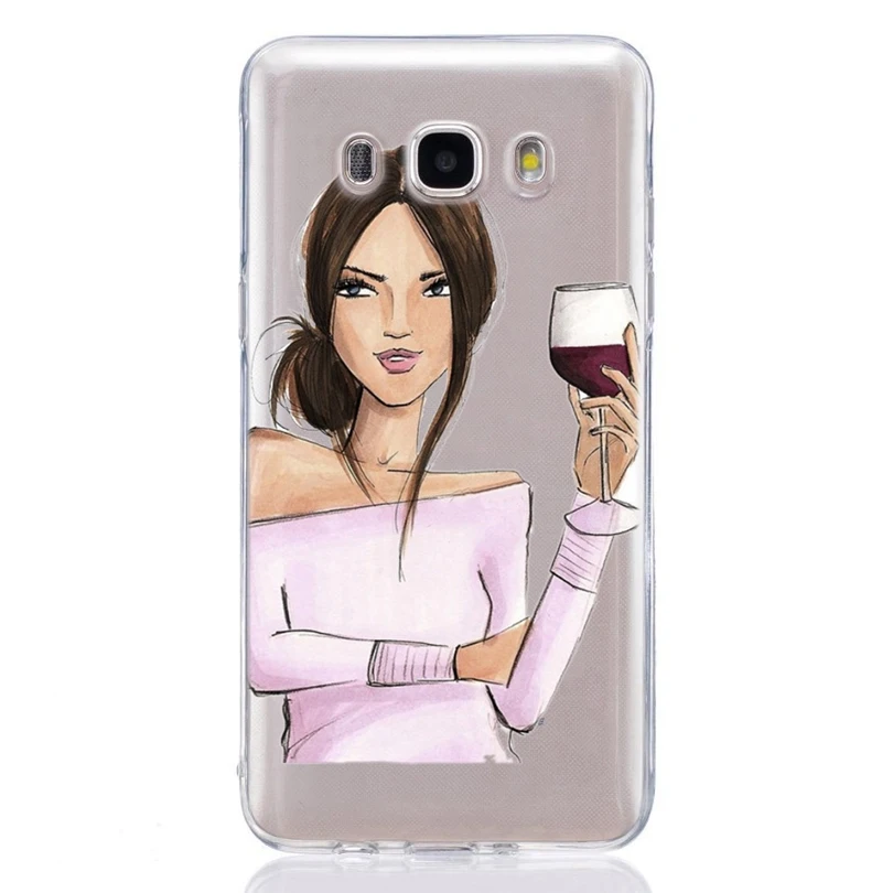 For Samsung Galaxy A3 A5 2016 2017 prime J1 J2 J3 J5 J7 TPU Colorful Soft Women Cute Painted Desig Cover Case Fundas C324 |