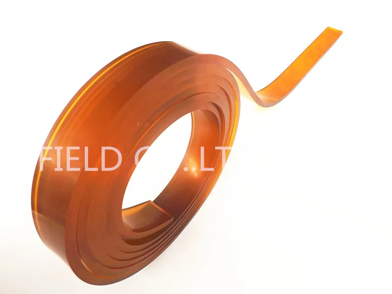 Nice 50mm*9mm*4m Flat Shaped Rubber Squeegee with 75A Coffee Color | Door &amp Window Screens