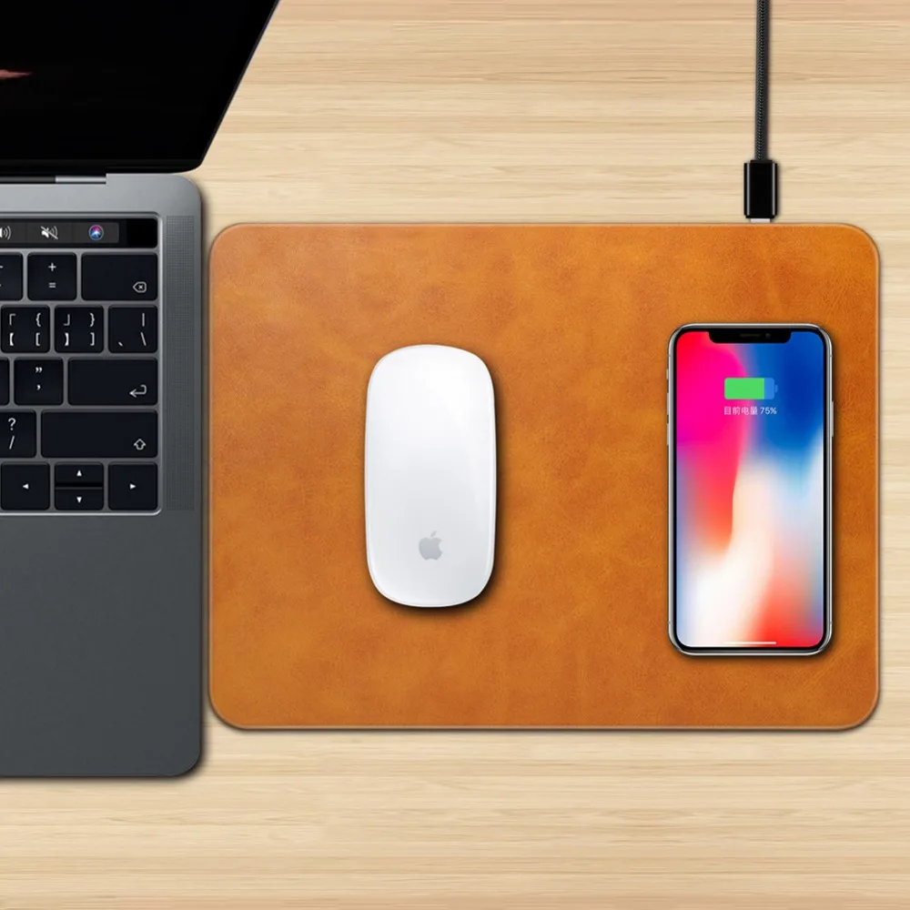 Новые продукты беспроводное зарядное устройство Qi коврик для мыши iPhone X 8 Plus Samsung S8