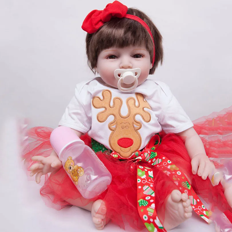Новинка 2017 года силиконовые куклы для новорожденных девочек хлопковые игрушки