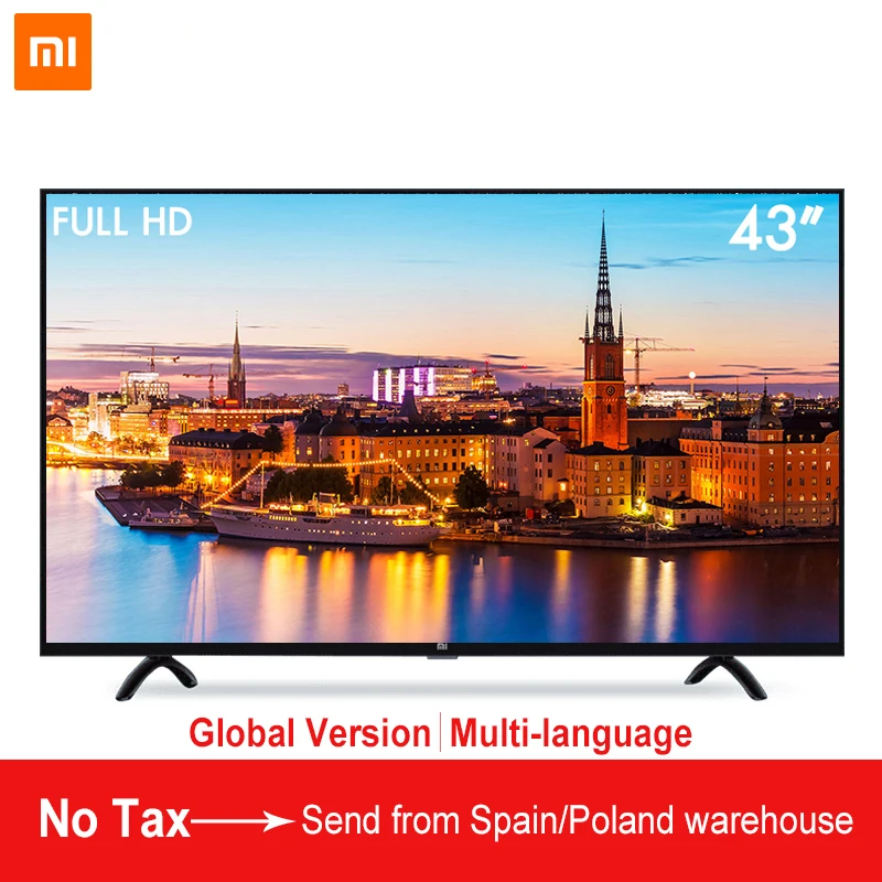 Xiaomi Смарт 4A 43 cm светодиодный ТВ pro Full HD Android 8 0 108 см Окончательный PatchWall 1 GB Ultra яркий