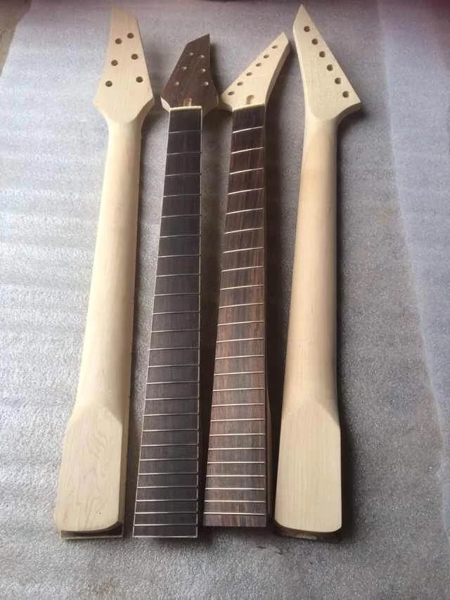 Симпатичные 2 необработанные детали для электрогитары две гитарные шеи|neck piece|pieces