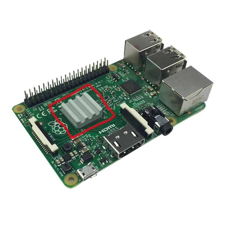 10 шт. Raspberry Pi 3 теплоотвод керамический радиатор CPU Охлаждающий для Orange