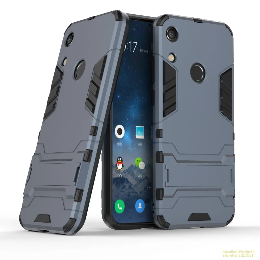 Для huawei Honor 8A Чехол Мягкий силикон и жесткий пластик двойная степень защиты
