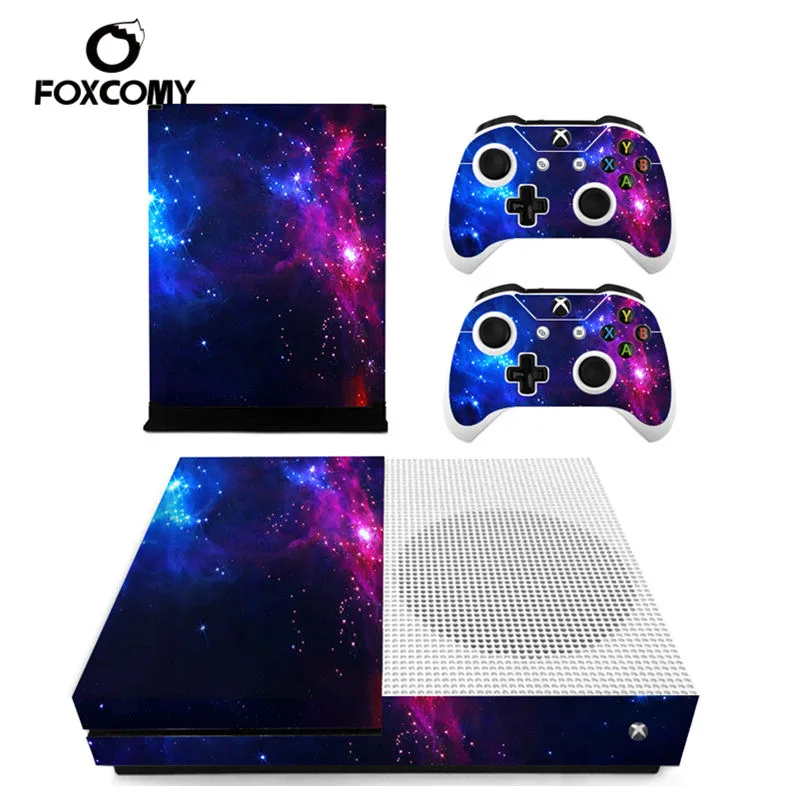 Цветной виниловый чехол для консоли Microsoft Xbox One SLIM с изображением звездного