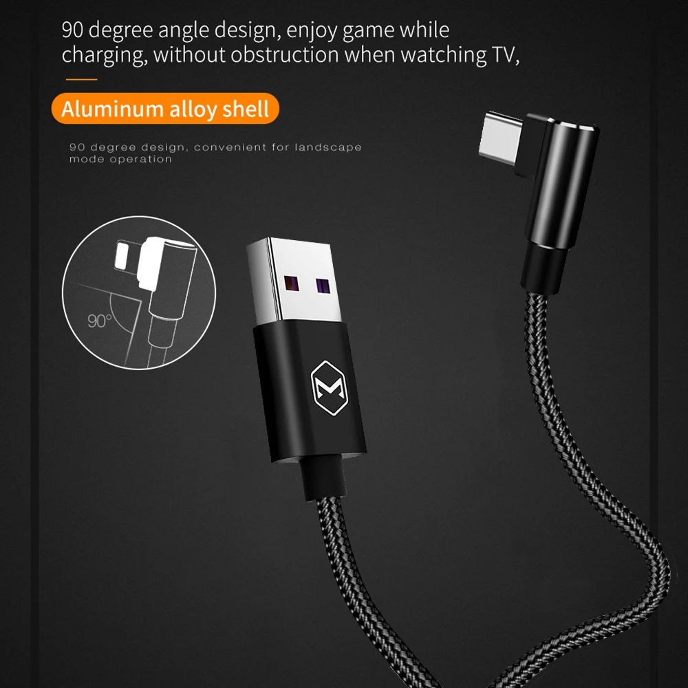 Mcdodo usb type C 5A кабель для huawei супер быстрая зарядка USB QC 4 0 передачи данных mate 20 Pro P30