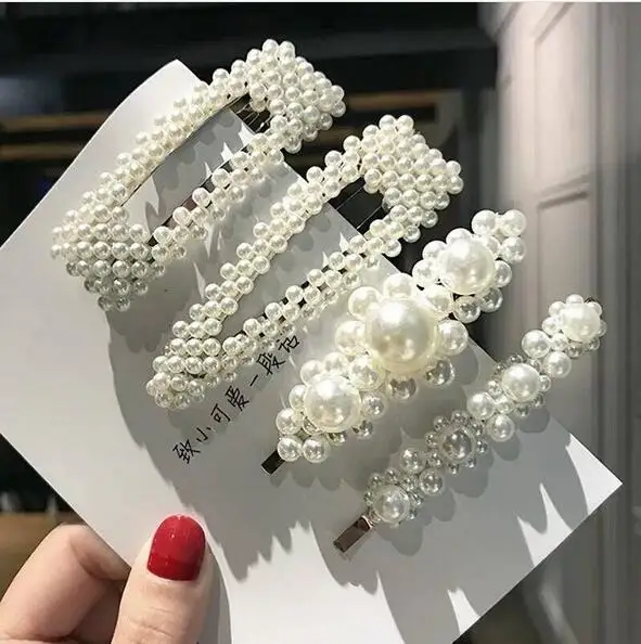 2019 Популярные Модные жемчужные заколка для волос Для женщин заколки девочек