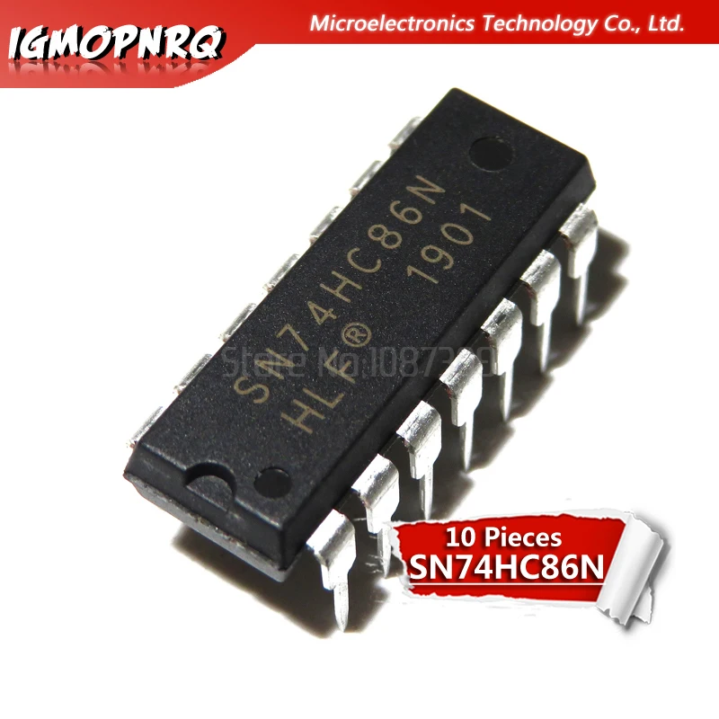 10 шт. логические ворота 74HC86N SN74HC86N 74HC86 SN74HC86 DIP 14 Четырехъядерные 2 входные