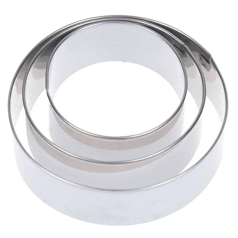 3 шт. регулируемый круглый Нержавеющая сталь оригинальные формочки для печенья в